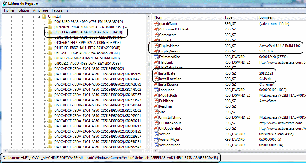 comment trouver la cle windows 7 dans le registre